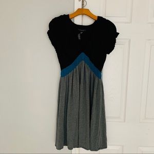 Ruffled sleeve dress